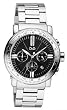 Stainless Steel Genteel Quartz Chronograph Black Dial