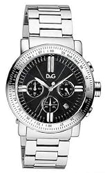 Stainless Steel Genteel Quartz Chronograph Black Dial