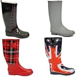 Womens Wellies Snow Rain Ladies Wellys Wellington Boots Size 3 4 5 6 7 8