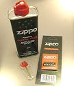 Zippo Lighter Fluid Fuel Petrol 125ml Tin + Wick + 6 Flints