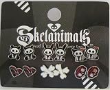 Skelanimals - Red/Black Earring Pack - 6 Earrings - New Release!