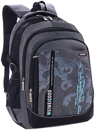 Gainy Boys Map Back Packs Kids Bookbags School Backpack for Boys Grey