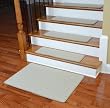 Premium Wool Carpet Stair Treads - Melrose Linen (13) PLUS a Matching 2' x 3' Landing Mat