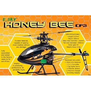 Esky Honey Bee CP3 (Black) 2.4GHz 6-Channel Radio Remote Controlled Helicopter RTF (Black) by xhel
