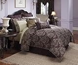 Croscill Home Traviata King Comforter Set, Plum