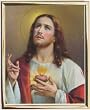 Sacred Heart of Jesus Framed Art, 8" x 10" - MADE IN ITALY