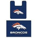 Denver Broncos Two Piece Bath Rug Set