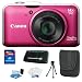 Canon PowerShot SX230HS 12 MP Digital Camera with HS SYSTEM and DIGIC 4 Image Processor (Pink) + 16GB Accessory Kit