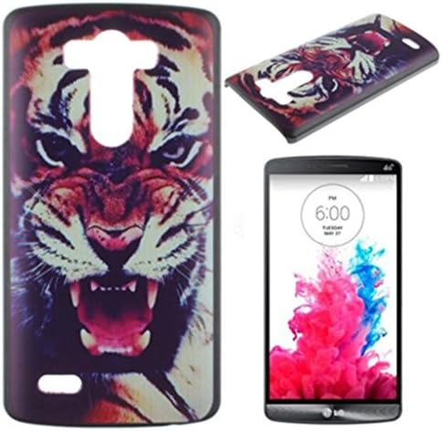LG G3 Case, Gift_Source PC Hard Case Slim,Protective Hard Plastic Back Cover Case for LG G3 [2014 Release] Case-New Tiger Roar + 1 X Screen Protector and Stylus Pen