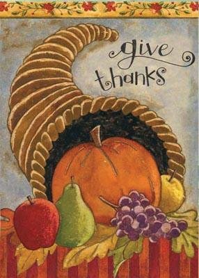 Toland Thanksgiving Cornucopia Garden Flag