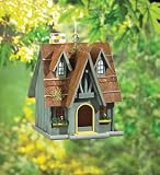 Thatched Cottage Birdhouse - Great Outdoor Living !