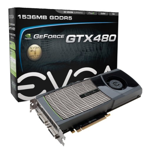 EVGA GeForce GTX480 1536 MB DDR5 PCI-Express 2.0 Graphics Card 015-P3-1480-AR