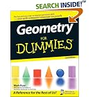 Click here to buy Geometry For Dummies (For Dummies (Math and Science)) by  Mark Ryan.