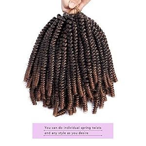 Vrunique Spring Twist 8 Inch Tb30 3 Packs Ombre Spring Twist
