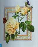 Eigenschaften RTO / Stickbild R170 - GELBE ROSEN - ca. 29x32cm - ohne Rahmen