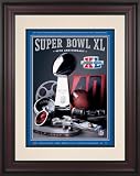 Framed 10.5 x 14 Super Bowl XL Program Print | Details: 2006, Steelers vs Seahawks