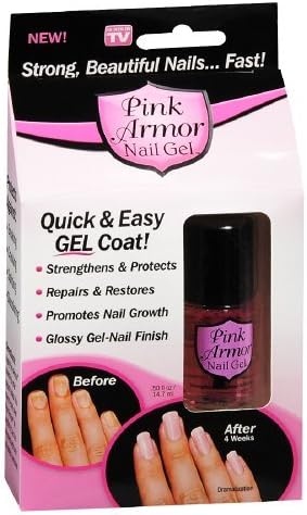 Pink Armor Nail Gel 0.5 fl oz (Pack of 4)