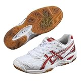 asics(アシックス) バレーボール シューズ レディース ローテリブレ FL4 ホワイト×レッド asics(アシックス) バレーボール シューズ レディース ローテリブレ FL4 ホワイト×レッド