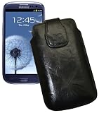 Produkt-Bild: Suncase Ledertasche f&uuml;r Samsung Galaxy S3 wash-schwarz