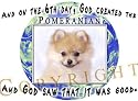 Pomeranian Mouse Pad Dog Mousepad "Creation"