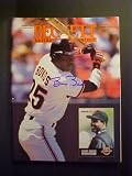 Barry Bonds San Francisco Giants Autographed October 1993 Beckett Magazine