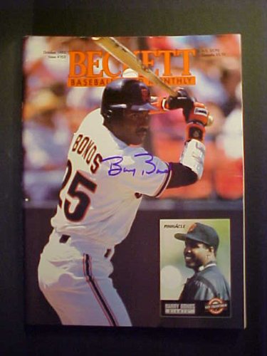 Barry Bonds San Francisco Giants Autographed October 1993 Beckett Magazine
