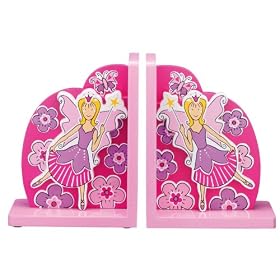 Fair Trade Wooden Bookends - Fairies