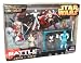 Star Wars Year 2005 Battle Packs Series 5 Pack 4 Inch Tall Action Figure Set - JEDI vs SITH with General Grievous with Blaster Pistol and Blue Lightsaber; Anakin Skywalker with Blue Lightsaber, Obi-Wan Kenobi with Blue Lightsaber; Asajj Ventress with 2 Red Lightsaber and Yoda with Green Lightsaber Plus Bonus Stormtrooper Snap-On Armor, Helmet, Uniform Outfit and Lance_s-1