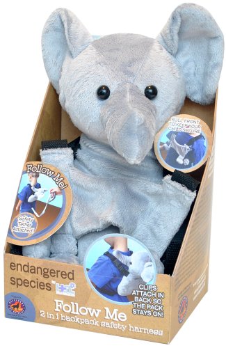Buy Low Price Health Science Labs Endangered Species by Sud Smart Follow Me 2 in 1 Backpack Safety Harness, Elephant ES-1895-C