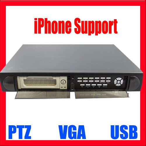 Professional 16 Channel H.264 Standalone DVR for Security Camera System: Support iPhone and VGA, Real Time Recording, Motion Detection Recording Function with Sensitivity Adjustment. USB Backup, VGA Monitor, PTZ Control. (NO Hard Drive Included)