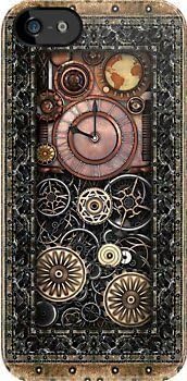 SUUER Infernal Steampunk Timepiece Custom Hard CASE for iPhone 5 5s case