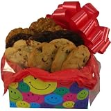 51fySwQng4L. SL160  Send a Smile All Occasion Gourment Gift Basket Box: 3 Dz LG Chocolate Cov. Pretzel Cookies