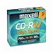 Maxell® Cd-rw Discs, 700mb/80min, 12x, With Jewel Cases, Gold, Five/pack
