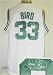 Larry Bird Autographed/Hand Signed Boston Celtics White Reebok Jersey