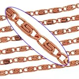 Genuine Copper Scroll Link Chain 10 x 3.5mm - Sold By The Foot