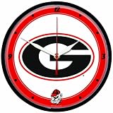NCAA Georgia Bulldogs Round Clock