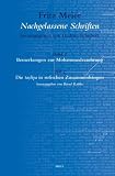 Nachgelassene Schriften: Bemerkungen Zur Mohammedverehrung (Fritz Meier, Nachgelassene Schriften)