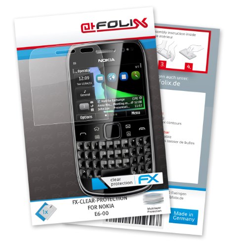 Produkt-Bild: atFoliX FX-Clear Displayschutzfolie f&uuml;r Nokia E6-00 - Displayschutz kristallklar! H&ouml;chste Qualit&auml;t - Made in Germany!