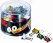 OfficemateOIC Mini Binder Clips, Assorted Colors, 60 Clips per Tub (31024)