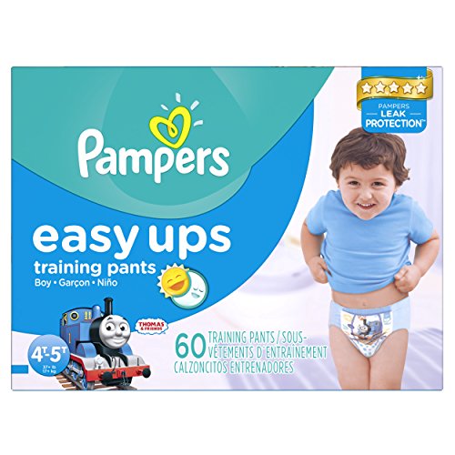 Pampers Easy Ups Training Pants, Size 4T5T Super Pack Boy 60, Count