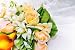 Wedding Bouquet of Fresh Flowers against White Dress - 24