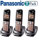 Panasonic KX-TGA106M DECT 6.0 Additional Handset for KX-TG1061M/KX-TG1062M Pack of Three (3)