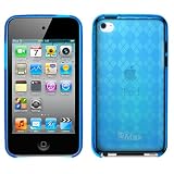 GTMax Durable Soft Gel Skin Cover Case - Blue Checker for Apple iPod touch 8GB 32GB 64GB (4th Generation) 4 4G NEWEST MODEL