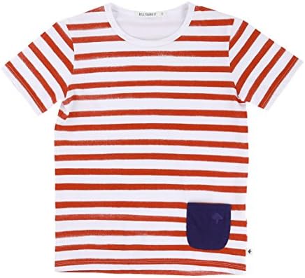 Billy Bandit Big Boys' Tangelo Pocket Striped Tee (c) 10