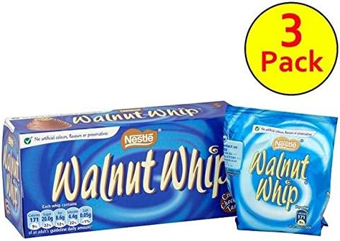 Walnut Whip Multipack 3 x 34g - Pack of 6