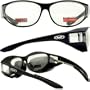 Escort Over Glasses Clear Lens Safety Glasses Has Matching Side Lens Meets ANSI Z87.1-2003 Standards for Safety Eyewear