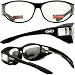 Escort Over Glasses Clear Lens Safety Glasses Has Matching Side Lens Meets ANSI Z87.1-2003 Standards for Safety Eyewear