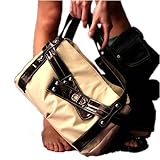 ひねり金具配色バッグ