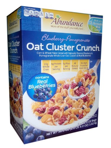 Image of Abundance Blackberry Pomegranate Oat Cluster Crunch Cereal (2) 18 oz. bags
