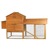 51fyy7FVtyL. SL160  Large Wood Chicken Coop Nest Box Rabbit Hutch Backyard Poultry Cage Hen House 12